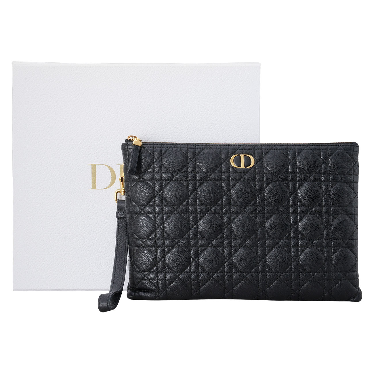 CHRISTIAN DIOR(USED)디올 S5086 카로 파우치 라지